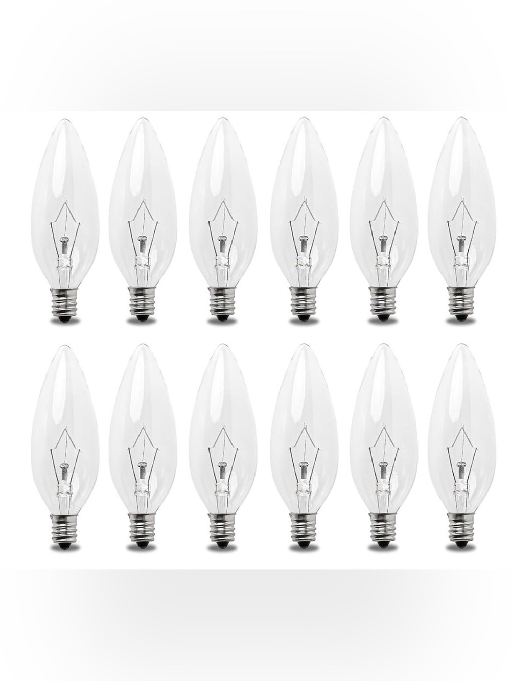 Seentech 12 Pack 25W 120V E12 Base, New In Box